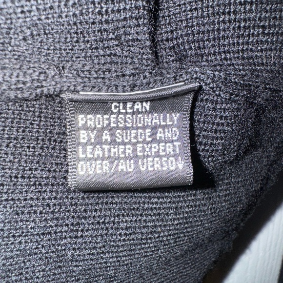 1015 Dana Buchman leather outer shell blazer - Picture 3 of 5